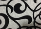 Grey Polyester Flocked Fabric Upholstery Home Textile 210GSM Weight supplier