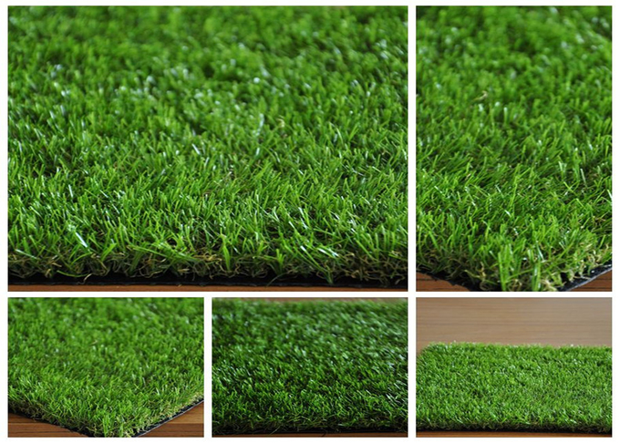 Eco-Friendly Artificial Carpet Grass Landscaping , Imitation Turf Grass